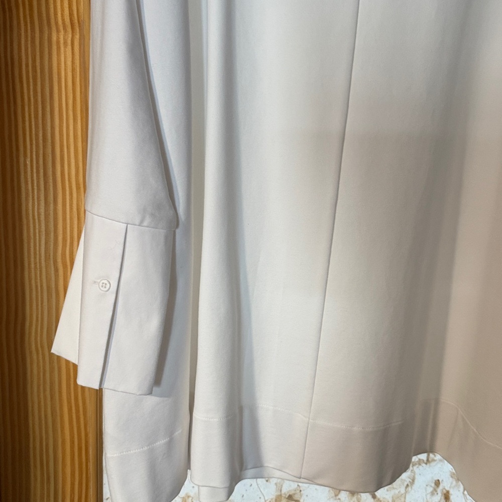 NWT -   Lafayette 148 New York White Long Sleeve Top - Picture 5 of 5